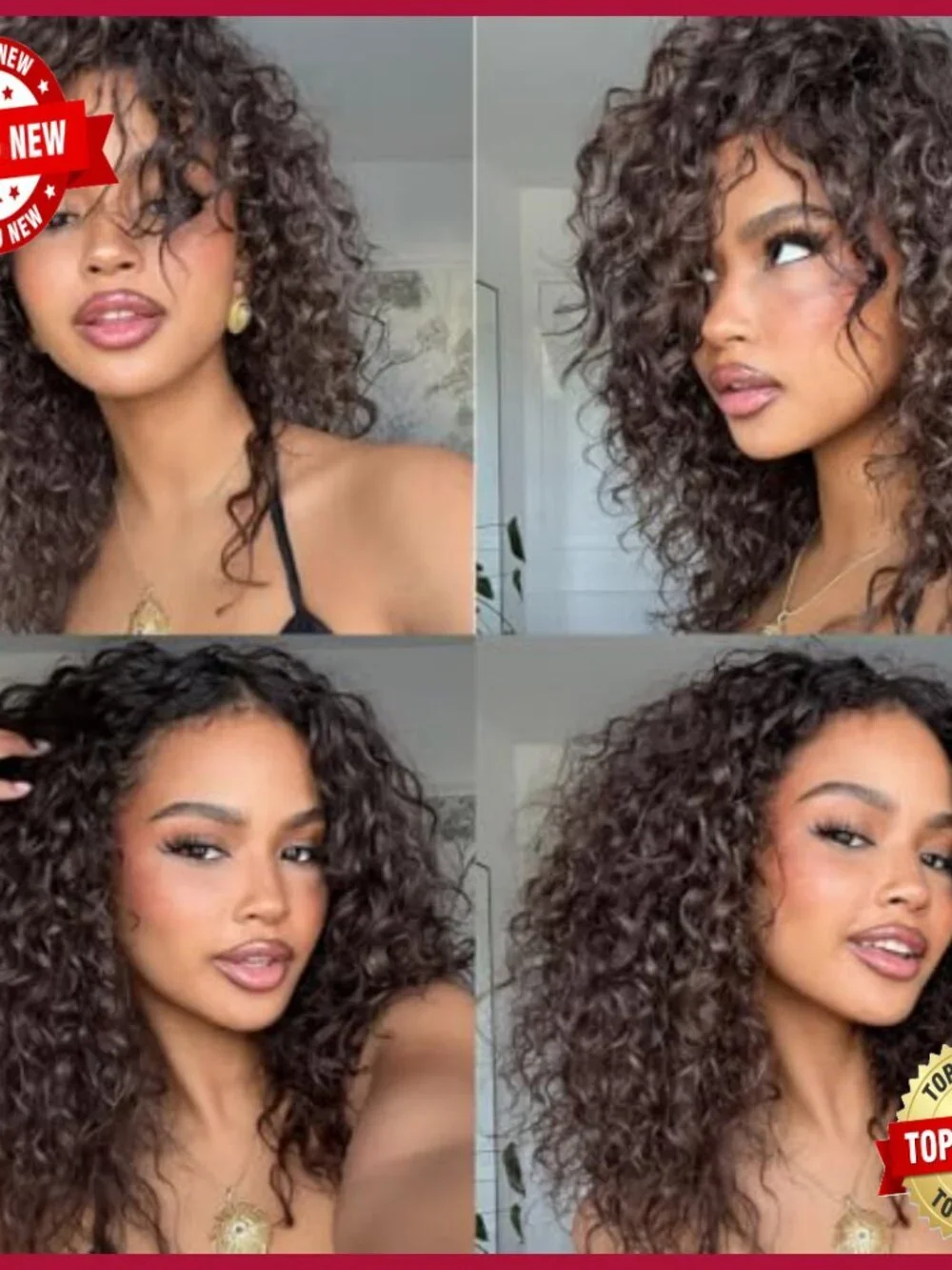 20 Inch Kinky Curly Clip In Hair Extensions 8Pcs 110g Human Hair